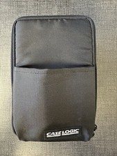 Case Logic Black 15 CD Carrying Case Zipper Storage Tote Front Pouch Vintage