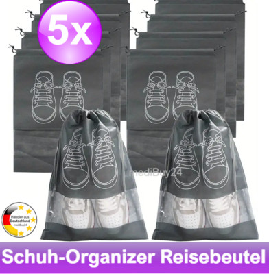 Schuhbeutel Schuh-Organizer Schuhtasche Schuhsack Turnbeutel Set [5er Set] Reise