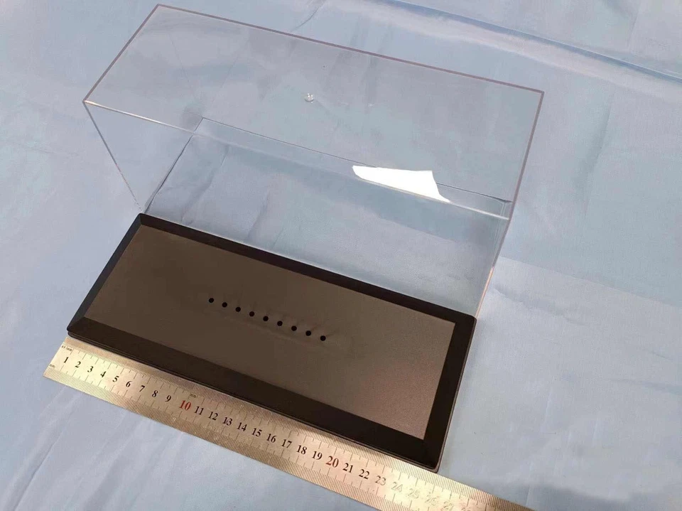 26cm Acrylic Box Display Case Stand Box Transparent 1/24 Diecast Toys Car Models - Image 2 of 3