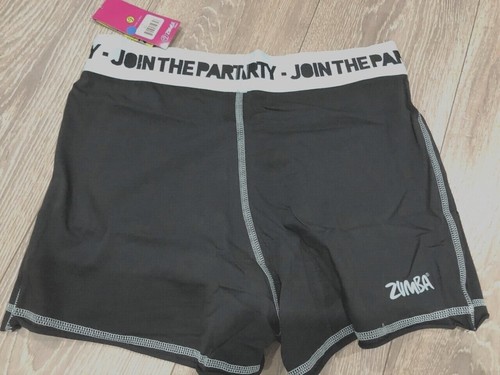 Ladies ZUMBA dance shorts, black, holiday beach casual NEW size 10, small
