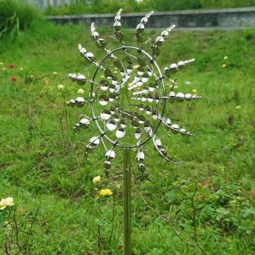 Unique Magical Metal Windmill Kinetic Metal Wind Spinners Garden Outdoor Decor - Picture 6 of 6
