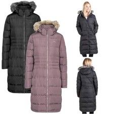 Trespass Phyllis Ladies Long Length Down Parka Coat Jacket