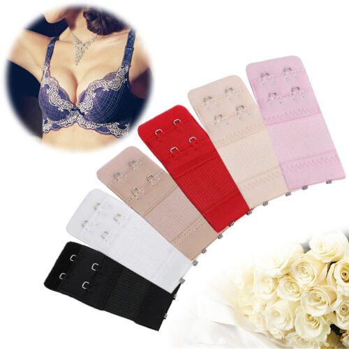 3Pcs 2 Hooks Women's Bra Set Extender Extension Clip Strap Underwear Strapless +