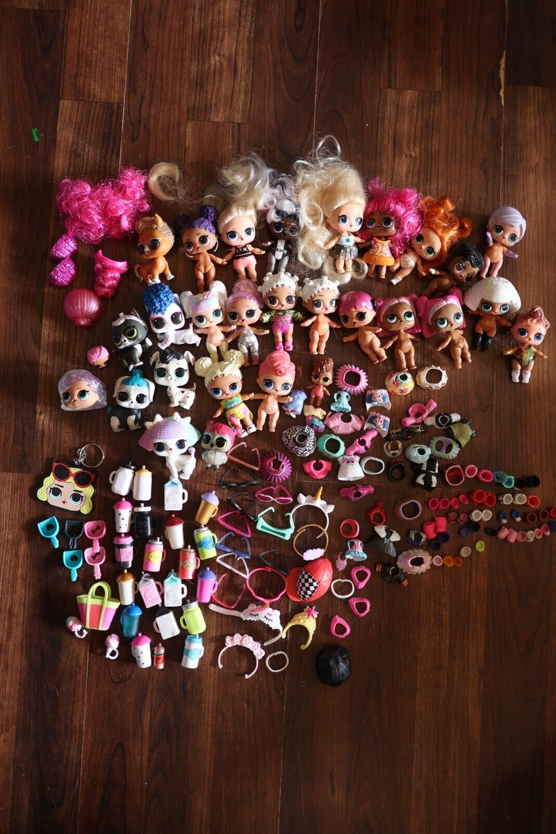 LOL Surprise Dolls Large Lot Of 168 pieces Plus Pets Babies