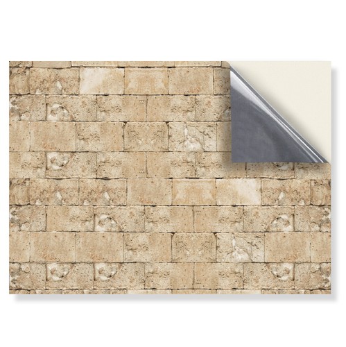 Dolls House Wallpaper: Stick On Vinyl Miniature Exterior Wall Coverings 1/12 - Picture 47 of 61
