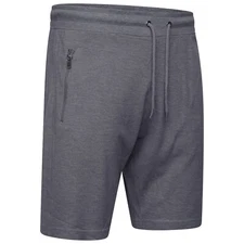 Mens Zip Shorts Summer Pique Fabric Quality Elasticated Waist Metal Zip New