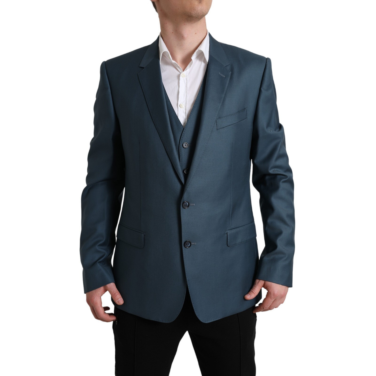 Костюм DOLCE & GABBANA МАРТИНИ Зеленый однобортный из 2 предметов EU56/US46/XL 2000 долларов США