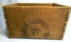 SWEET VINTAGE STANTON BEER BOTTLE WOOD CRATE BOX DISPLAY SIGN TROY NEW YORK