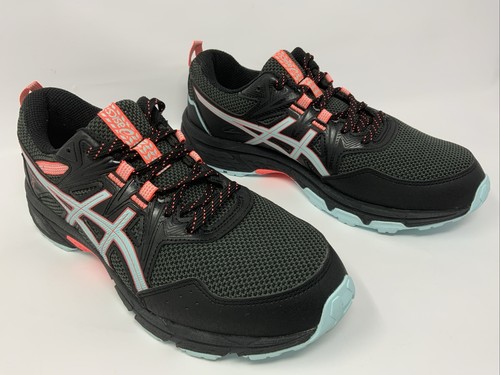 ASICS GEL VENTURE 8 WOMEN size 9 WIDE BLACK CORAL RUNNING WALKING SHOE SNEAKER - Picture 5 of 10