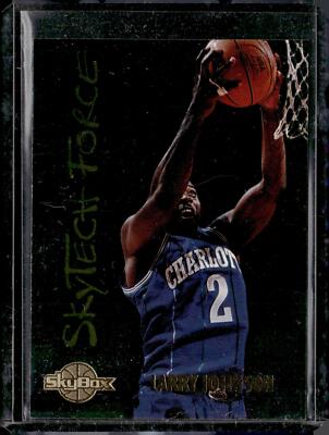 Larry Johnson 1994-95 SkyBox Premium #SF9 SkyTech Force Charlotte Hornets