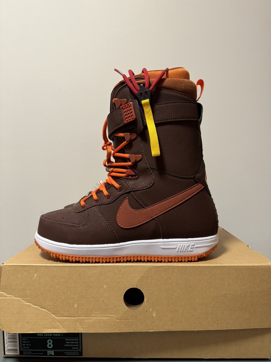 Nike Zoom Force 1 Snowboard Boots Brkrt Brown Size 8 334841 Nike Zoom Force 1 Snowboard Boots Brkrt Brown Size 8 334841