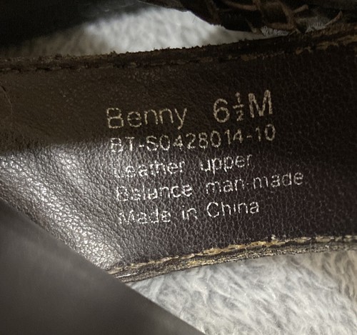 Bare Traps Benny Dark Brown Leather Sandals Women 6.5 M Silver Bead Flip Flop - Picture 11 of 11