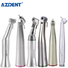 Dental LED Fiber Optic Contra Angle Push Button Handpiece / Guide Locator Ruler