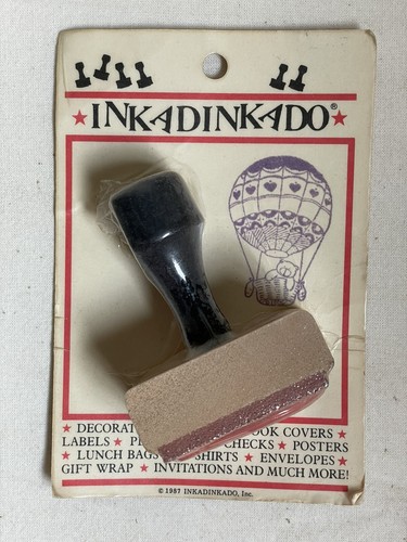 inkadinkado Teddybär Stempel Heißluftballon Scrapbooking Sealed Ink Stamping