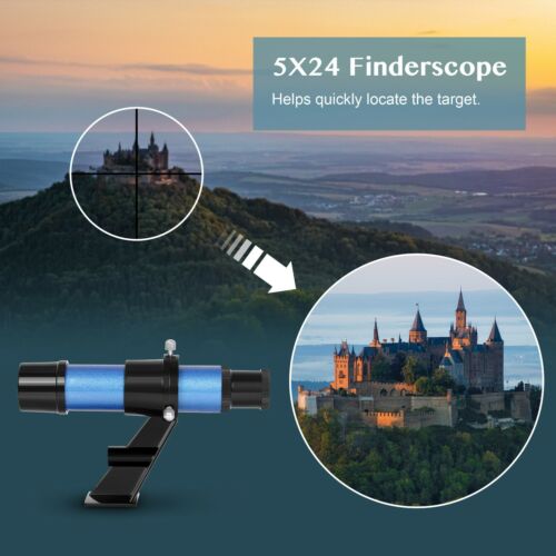 400mm Astronomical Telescope W/ Mobile Holder Backpack High Tripod for Beginners - Picture 5 of 9