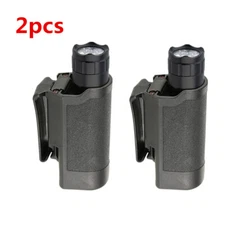 2pcs Flashlight Pouch Hunting Holster Holder Belt Case Carry Tactical Waist Bag