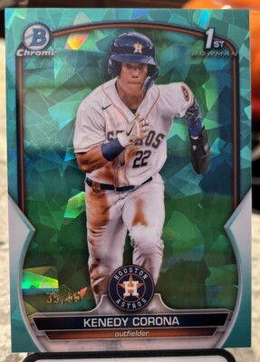 2023 Bowman Chrome Sapphire Kenedy Corona Bowman 1st Aqua /55 HOUSTON ASTROS