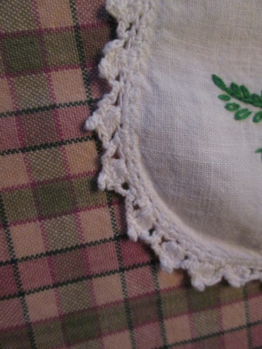 2 Vintage Embroidery Linens Runners Dresser Vanity Floral Crochet White Ground - Picture 12 of 12