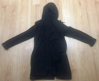 Levis Damen Jacke Kapuze XS extra kleine Baumwolle Taschen schwarz klassisch warm
