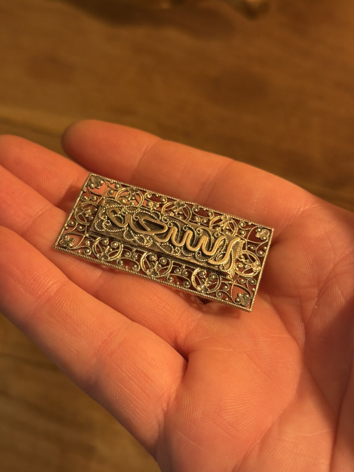 Brosche Massiv Silber Berber - image 2