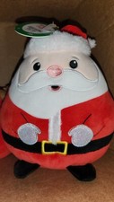 Merry Bright Squeaking Dog Toy Giant Squishy Santa 10 in. tall
