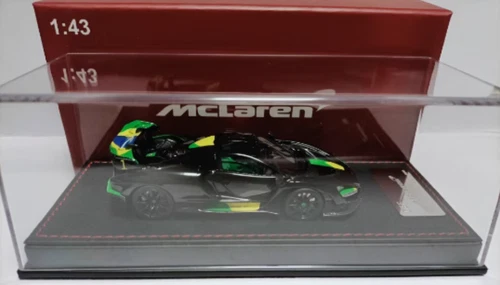 1/43 McLaren Senna Black Brazilian Flag Edition Resin Modell - Bild 8 von 9