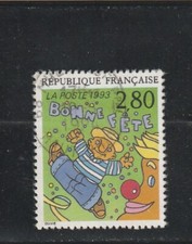 L6105 FRANCE TIMBRE N° Y&T 2837 de 1993 " Bonne Fete de B Olivié " Oblitéré