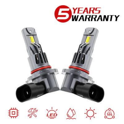 HIR2 9012 LED Headlight Bulbs Kit High/Low Beam White For GMC Acadia 2013-2024