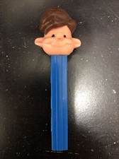 Vintage Boy Brown Hair Pez Dispenser Blue No Feet 3,943.683