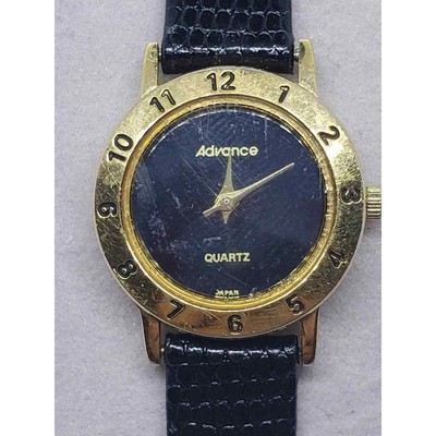 Advance women\'s watch V121, Small dark blue face with gold bevel Advance women main image 3