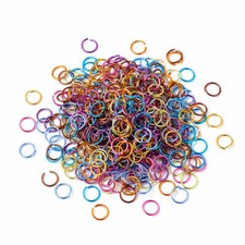 3000 Stück Aluminiumdraht offene Biegeringe gemischte Farben 10 x 1 mm Zubehör Zum Selbermachen