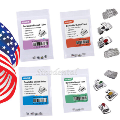 Orthodontic Separator 50 Sets Dental S - Roth .022, 1st Molar, Bondable (Non-Convertible) Orthodontic Buccal Tube - Foto 3