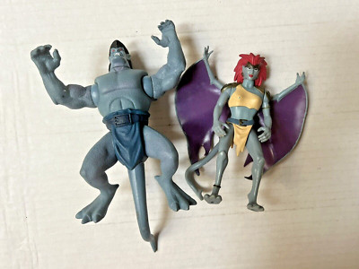 1995 Disney Gargoyles Figure Lot Stone Armor Goliath, Demona See Photos