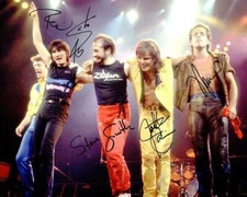 REPRINT - JOURNEY Band Steve Perry - Neal Schon Signed 8 x 10 Photo Poster RP 