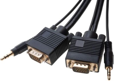 Cavo Vention SVGA VGA maschio a VGA maschio - 0,5 m - Nero - VGA Cavo Vention SVGA VGA maschio a VGA maschio - 0,5 m - Nero - VGA