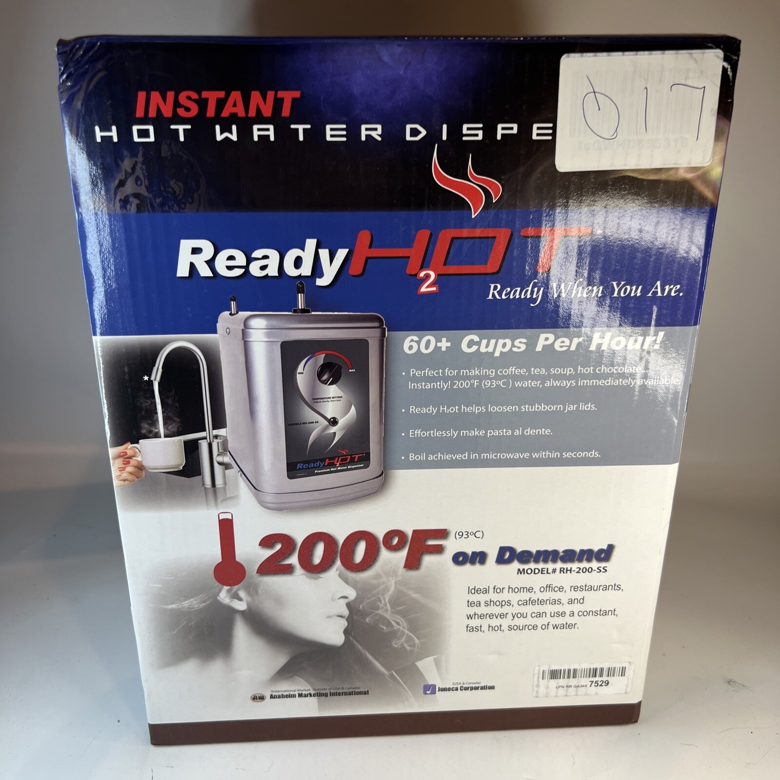 Ready Hot 40-RH-200-SS Instant Hot Water Dispenser System In Brushed Nickel