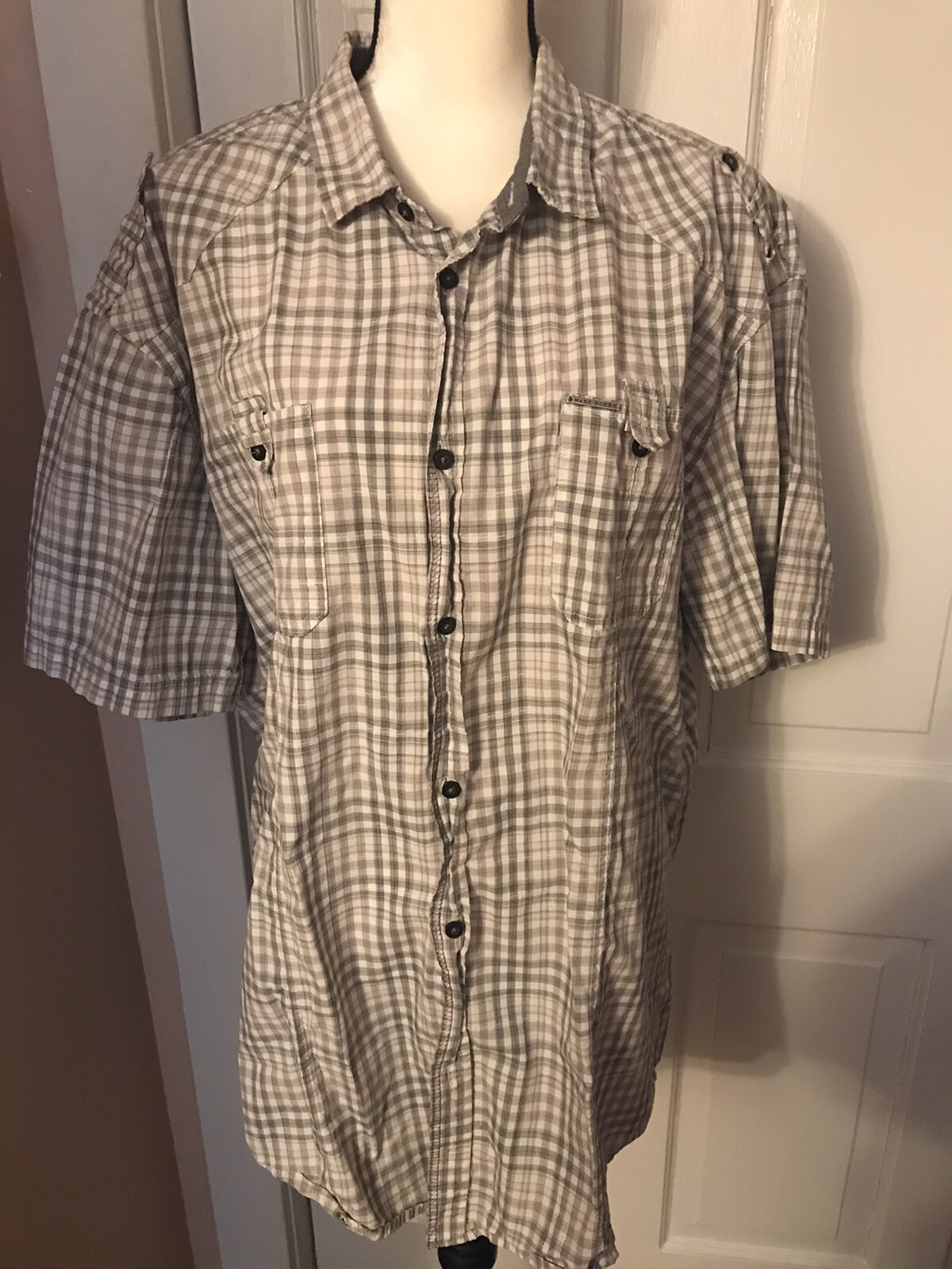 Mark Ecko Cut and Sew Deadly Threads Button Down … - image 1