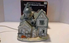 Porcelain Lighted Haunted House 1992 Fabri Centers of America