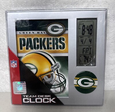 Packers Digital Desk Alarm Temps Time Date Day New BN12