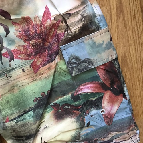 NEW LOOK RETRO TROPICAL BEACH PRINT SWIM BOARD SHORTS TRUNKS LARGE 36-38 BNWT - Picture 6 of 6