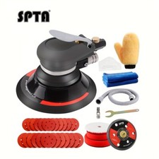 SPTA Druckluft schleifger&auml;t Exzenter poliermaschine mit Schleifpapier Polierpad