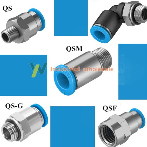 3PCS FESTO NEW QS-1/2-8 Push in fitting QS Fast delivery - Picture 4 of 11
