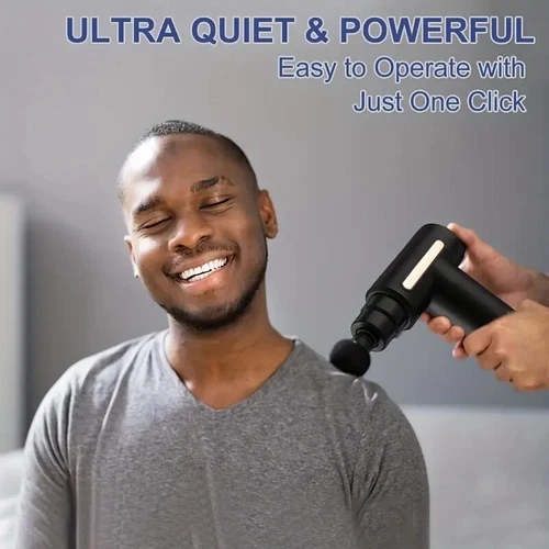 Massage Gun Deep Tissue Percussion Massager Pain Relief Muscle LCD 6 Speed Body - Bild 9 von 13