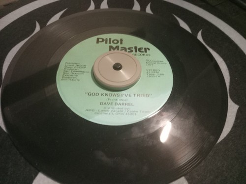 Dave Darrel God Knows I've Tried / With All My Heart 7" Pilot Master Records 45 - Picture 5 of 6