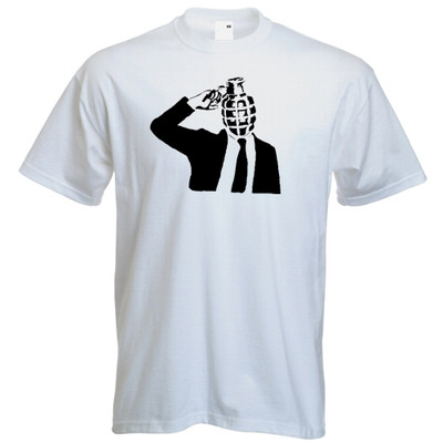 T-Shirt DOLK GRENADE HEAD Urban Graffiti Street Art Banksy