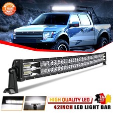 Per Ford Ranger Wildtrak tetto curvo faro da lavoro LED spot flood 42 pollici