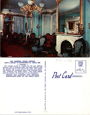 #ad #ad Campbell House Museum Parlor St Louis Missouri Postcard $3.99