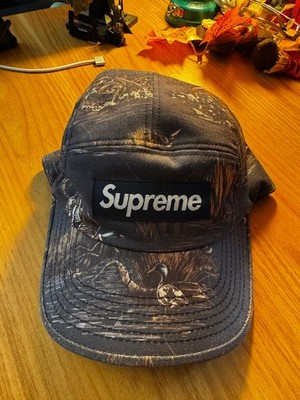 Supreme F/W 12 Dogs & Ducks Camp Cap Hat Navy FW11 Good Condition