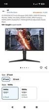 LG 27GL83A-B 27-Inch Ultragear QHD 2560 x 1440 IPS Gaming Monitor, 144Hz
