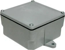 Cantex 5133709U Square PVC Molded Gray Junction Box 4 in.